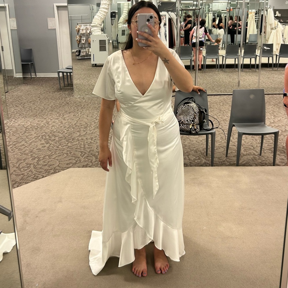 Bridal Dress, Size 10 - soft white